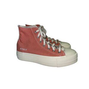 NEW! Converse Chuck Taylor Peach High Top Sneakers Always Women's 8